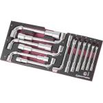 Kraftwerk Tools 4903-29 Ass. mod. EVA3 Chiavi a pipa 7-19mm 13pz.
