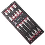 Kraftwerk Tools 4903-05 19pz- Ass. modulabile di bussole lunghe e corte TX EVA3