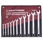 Kraftwerk Tools 3585R 11pz- Astuccio chiavi combinate pollici, lucide