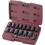 Kraftwerk Tools 380005 16pz. Set di bussole a macchina 1/2"