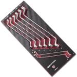 Kraftwerk Tools 4903-08 8pz- Assortimento modulabile di chiavi poligonali doppie EVA