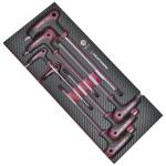 Kraftwerk Tools 4903-21 Ass. mod. EVA3 chiavi a T INBUS 7pz.