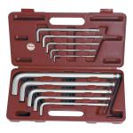 Kraftwerk Tools 3606 10pz-Set chiavi maschio esagonali ballpoint 3-17 mm