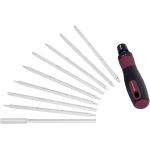 Kraftwerk Tools 4135 10pz. Giravite a cricchetto reversibile