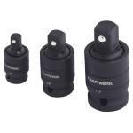 Kraftwerk Tools 387998 3pz- Set adattatori snodati a macchina