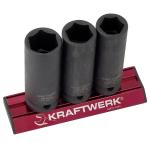 Kraftwerk Tools 381099 3pz- Set MAGALU chiavi a buss. a macc. (17-19-21mm) 1/2"