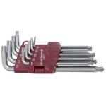 Kraftwerk Tools 3608 9pz-  Serie chiavi maschio Torx T10-T50, lucide