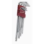 Kraftwerk Tools 3607 9pz- Serie chiavi maschio Torx T10-T50, lucide