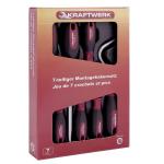 Kraftwerk Tools 4322 7pz- Set compl. di punteruoli e uncini con impugnatura Ergok