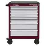 Kraftwerk Tools 101.107.CLA Carrello da officina BT700s 7 cassetti red-grey
