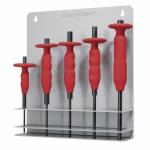 Kraftwerk Tools 3360 Punzoni perni impostati w. Maniglia AirGrip, 5pcs