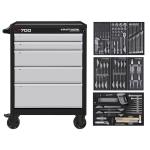 Kraftwerk Tools PRO LINE 102.105.206 LT700 Carrello da officina, 5 cassetti, BASIC, 151-pz.
