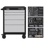 Kraftwerk Tools BASIC LINE 102.105.205 LT700 Carrello da officina, 5 cassetti, BASIC, 173-pz.