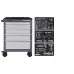 Kraftwerk Tools BASIC LINE 102.115.101 BT700 Carrello da officina, 5 cassetti, BASIC, 173-pz.