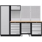 Kraftwerk Tools 3964K-H5R4-K1W Mobilio 4 combi, unità alta, parete forata, faggio