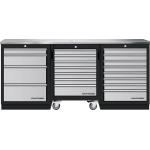 Kraftwerk Tools 3964K-4R8IX Mobilio 3 Combicon carrello da officina, inox, 3 cassetti