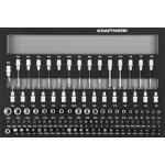 Kraftwerk Tools 105.102.015 Cassetto per chiave a bussola 1/4" + 3/8"+ 1/2  107-pz.