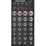 Kraftwerk Tools 105.301.006 1/2'' Set di bussole esagonali TX 38-pz. Inlay 20x40