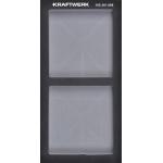 Kraftwerk Tools 105.301.008 BASIC LINE EVA Inserto vuoto 20x40 cm, 2 scomparti