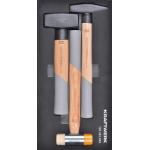 Kraftwerk Tools 105.301.009 Set di martelli 3-pz. Inlay 20x40