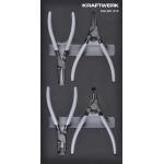 Kraftwerk Tools 105.301.010 Pinza per anelli di sicurezza 4 pz. Inlay 20x40