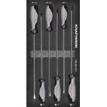 Kraftwerk Tools 105.301.017 Cacciaviti lunghi a slot esagonale 6-pz. Inlay 20x40
