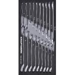 Kraftwerk Tools 105.301.033 Chiave combinate a cricchetto e chiave a rochetta 19pz 20x40