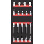 Kraftwerk Tools 105.401.011 Set di bussole 1/2" TX 19-pz. Inlay 20x40