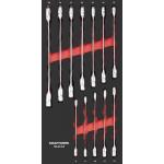 Kraftwerk Tools 105.401.018 Set di chiavi combinate a cricchetto 12 pz. Inlay 20x40