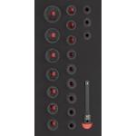 Kraftwerk Tools 105.401.028 Bussole impact 1/2" 20 pz. Inlay 20x40