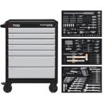 Kraftwerk Tools 102.107.214 LT LINE Carrello da officina LT700, 7 cassetti, 259-pzi.