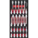 Kraftwerk Tools 105.401.032 PRO LINE EVA3 Set di chiavi a bussola da 1/2" 20x40 33 pz.