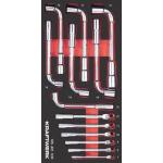 Kraftwerk Tools 105.401.038 PRO LINE EVA3 Set di chiavi a pipa 7-19 mm 20x40 13 pz.