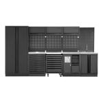 Kraftwerk Tools 3964D-BLK-IX-SANA MOBILIO BLK Mobili da officina a 4 elementi & Set Lavandino