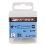 Kraftwerk Tools 2713-5 1/4'' Inserto Pozidriv 25 mm Nr. 3, 5 pz.