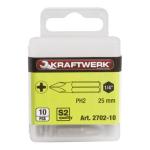Kraftwerk Tools 2702-10 1/4'' Inserto Phillips 25 mm Nr. 2, 10 pz.