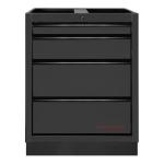 Kraftwerk Tools 3964-04-BLK MOBILIO Armadietto, 4 cassetti BLK