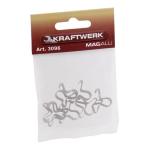 Kraftwerk Tools 3096 10pz- Clips da 1/2" per barra magnetica MAGALU