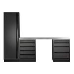 Kraftwerk Tools 3964K-BLK-014-IX MOBILIO BLK Mobili da officina a 3 elementi, Inox