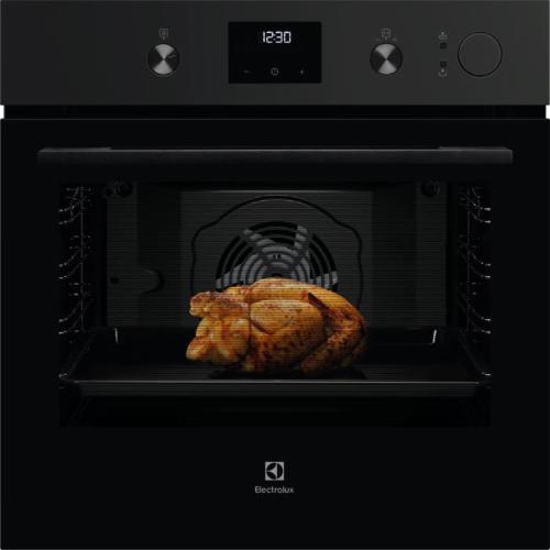 Electrolux KOCGH60TH Forno Incasso | Classe A | 60cm, SteamCrisp® (Vapore 25%), Pure Black