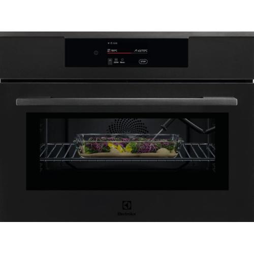 Electrolux KVLAE2XT Forno a microonde Incasso | Classe N/A | 45cm, Connesso, Termosonda, Nero/Matt