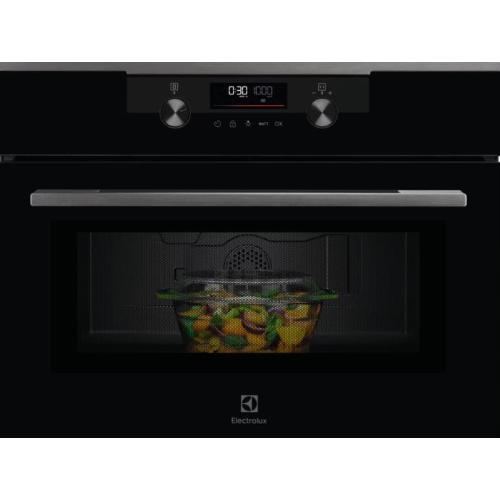 Electrolux KVMDE46H Forno a microonde Incasso | Classe N/A | 45cm, Pure Black, Microonde + grill