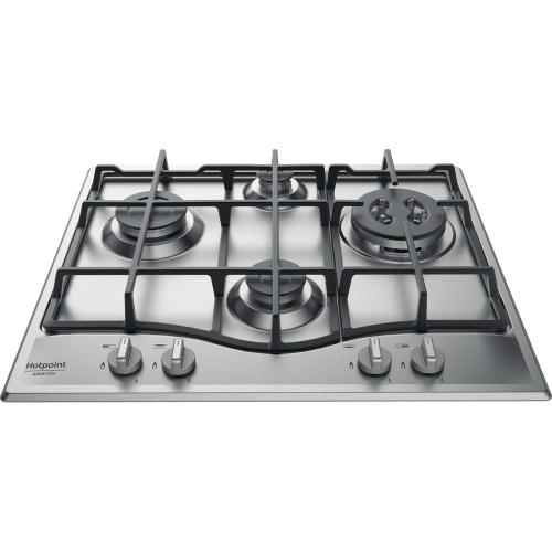 Hotpoint-Ariston PCN 641 T/IX/HAR Piano cottura a gas incasso Acciaio inox, Da incasso, 60 cm