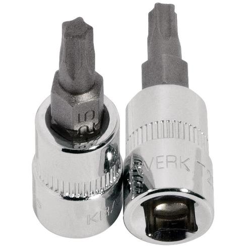 Kraftwerk Tools 115030 1/4" Chiave a bussola giravite Pentatorx,  TS30
