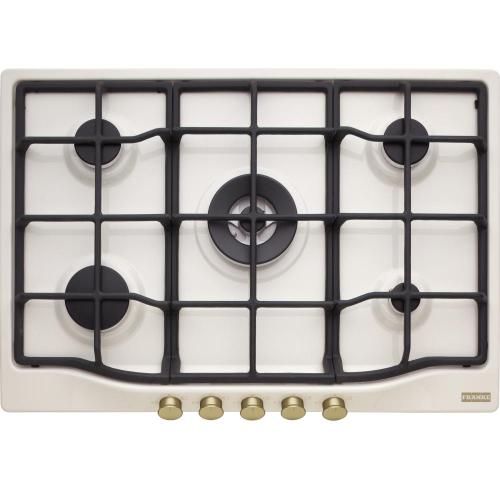 Franke FCH 755 4G TC PW C - 106.0696.855 Piano cottura a gas Incasso | Bianco, Da incasso, 75 cm