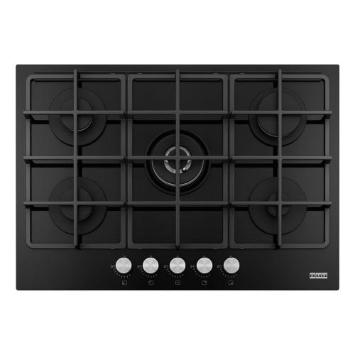 Franke FHSM 755 4G DC BK C - 106.0734.776 Piano cottura a gas Incasso | Nero, Da incasso, 75 cm