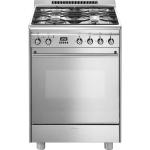 Smeg GP61X9 Cucina | Libera installazione | Classe energetica A | Forno elettrico multifunzione, 4 fuochi gas, estetica inox