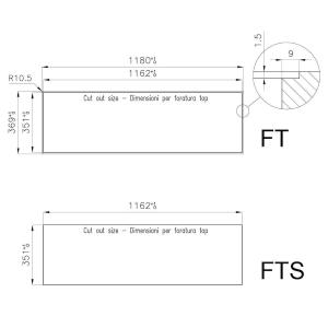 Foster Piano S4000 Linea 4F Ft Inox Ra - 7259042 Piano cottura a gas Incasso | 4 fuochi, Finitura inox, Comandi frontali