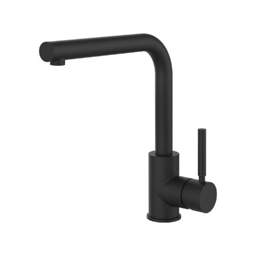 Gessi NEUTRON Girevole Matte Black - 17155#299 Miscelatore Lavello | Nero Opaco, Canna girevole 360°, Portata regolabile