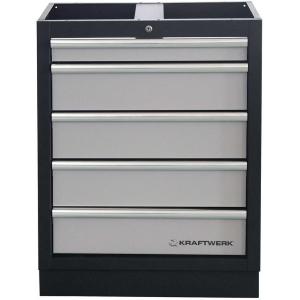 Kraftwerk Tools 3964AIX Parete d'officina MOBILIO a 3 elementi - Inox.